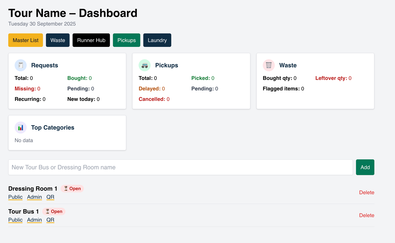 CrewMate web dashboard